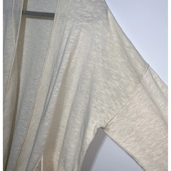 Madewell Sweater Womens 2XL Open Front Cardigan Cream Cotton Blend - Picture 4 of 7